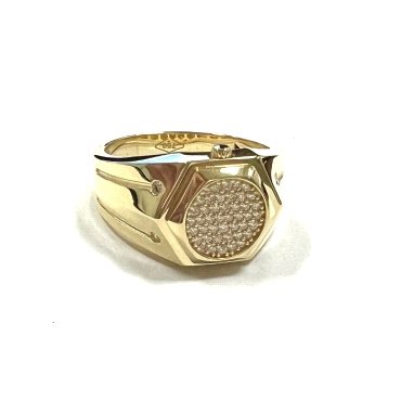 SELLO CABALLERO ORO AMARILLO PIEDRA                                   