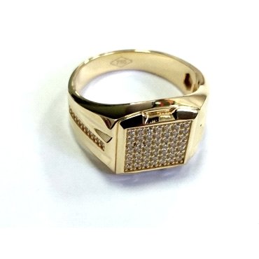 SELLO CABALLERO ORO AMARILLO PIEDRA                                   
