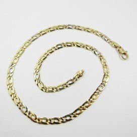GARGANTILLA ORO BICOLOR ITALIANO LISO