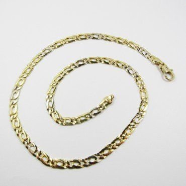 GARGANTILLA ORO BICOLOR ITALIANO LISO