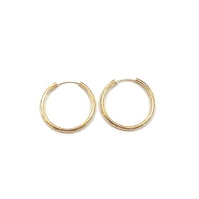 PENDIENTES ARO ORO AMARILLO TUBO                                      
