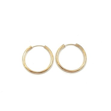 PENDIENTES ARO ORO AMARILLO TUBO                                      