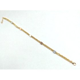 PULSERA SRA. ORO TRICOLOR                                             