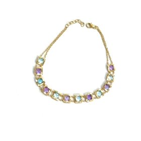 PULSERA SRA. ORO AMARILLO PIEDRA                                      