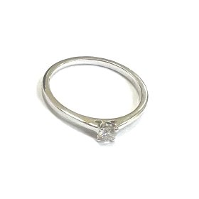 SORTIJA ORO BLANCO BRILLANTES                                         