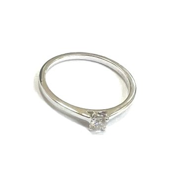 SORTIJA ORO BLANCO BRILLANTES                                         
