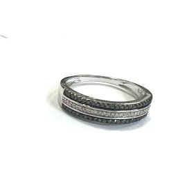 SORTIJA ORO BLANCO BRILLANTES                                         