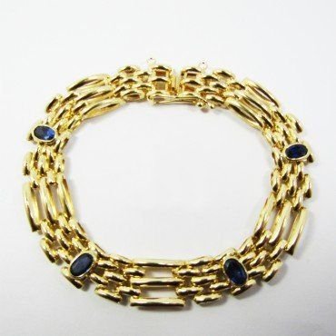 PULSERA SRA. ORO AMARILLO PIEDRA