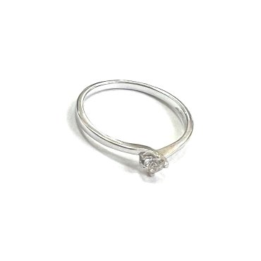 SORTIJA ORO BLANCO BRILLANTES                                         