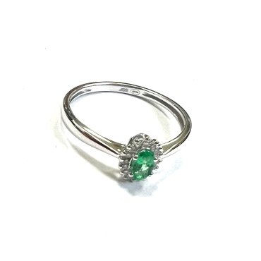 SORTIJA ORO BLANCO BRILLANTES                                         