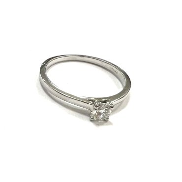 SORTIJA ORO BLANCO BRILLANTES                                         
