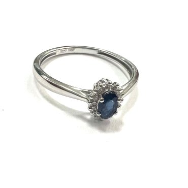 SORTIJA ORO BLANCO BRILLANTES                                         
