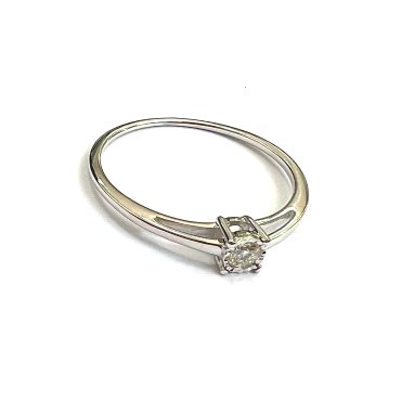 SORTIJA ORO BLANCO BRILLANTES                                         