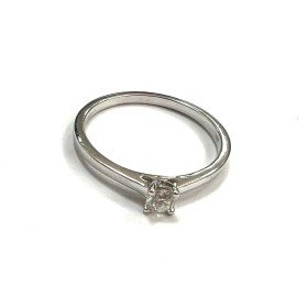 SORTIJA ORO BLANCO BRILLANTES