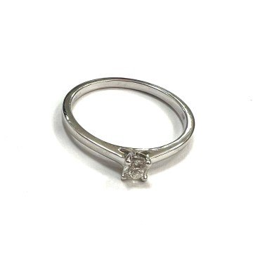 SORTIJA ORO BLANCO BRILLANTES