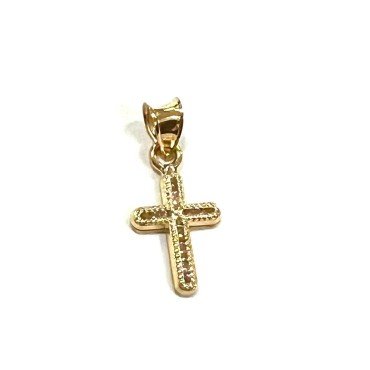 CRUZ ORO AMARILLO PIEDRA