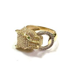 SORTIJA ORO AMARILLO PIEDRA