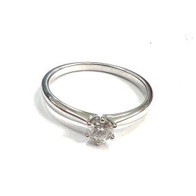SORTIJA ORO BLANCO BRILLANTES