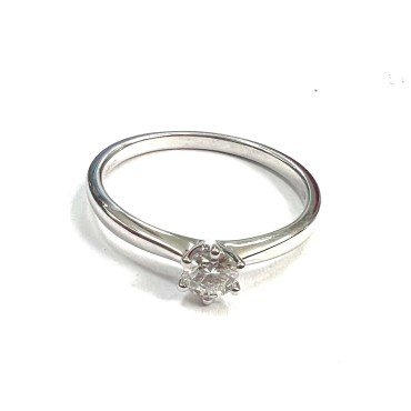 SORTIJA ORO BLANCO BRILLANTES
