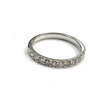 SORTIJA ORO BLANCO BRILLANTES