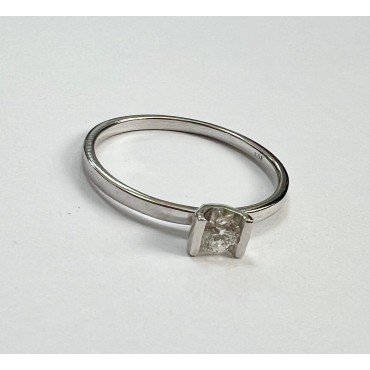 SORTIJA ORO BLANCO BRILLANTES