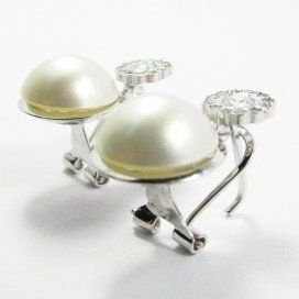 PENDIENTES BLANCO PERLA JAPONESA