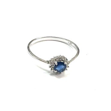 SORTIJA ORO BLANCO BRILLANTES