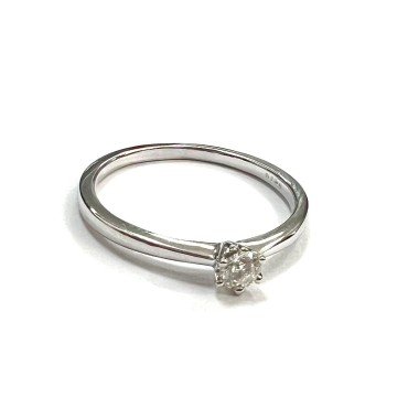 SORTIJA ORO BLANCO BRILLANTES