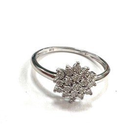 SORTIJA ORO BLANCO BRILLANTES