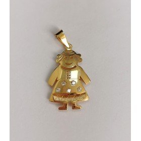 COLGANTE NIÑA PIEDRA