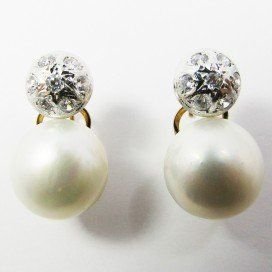 PENDIENTES BLANCO PERLA JAPONESA