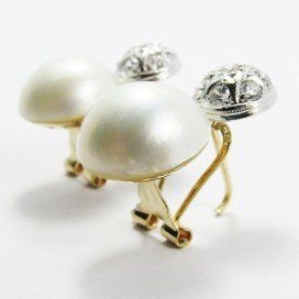 PENDIENTES BLANCO PERLA JAPONESA