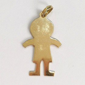 COLGANTE NIÑO ORO AMARILLO