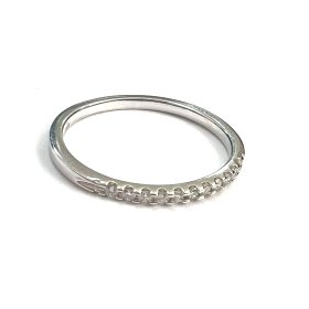 SORTIJA ORO BLANCO BRILLANTES                                         