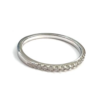 SORTIJA ORO BLANCO BRILLANTES                                         