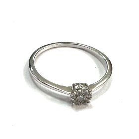 SORTIJA ORO BLANCO BRILLANTES                                         