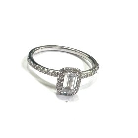 SORTIJA ORO BLANCO PIEDRA                                             