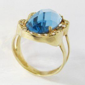 SORTIJA ORO AMARILLO PIEDRA