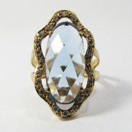 SORTIJA ORO AMARILLO PIEDRA