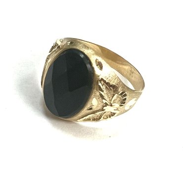 SELLO CABALLERO ORO AMARILLO PIEDRA                                   