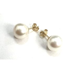 PENDIENTES NIÑA ORO AMARILLO PERLA                                    