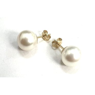 PENDIENTES NIÑA ORO AMARILLO PERLA                                    