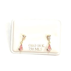 PENDIENTES ORO AMARILLO PIEDRA                                        