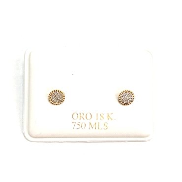 PENDIENTES ORO AMARILLO PIEDRA                                        