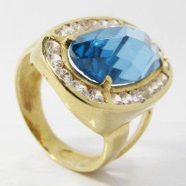 SORTIJA ORO AMARILLO PIEDRA