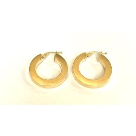 PENDIENTES ARO ORO AMARILLO LISA                                      