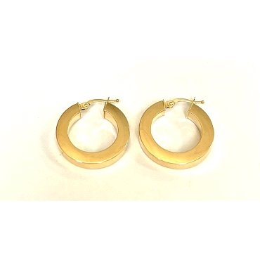 PENDIENTES ARO ORO AMARILLO LISA                                      