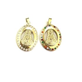 MEDALLAS ORO AMARILLO PIEDRA                                          