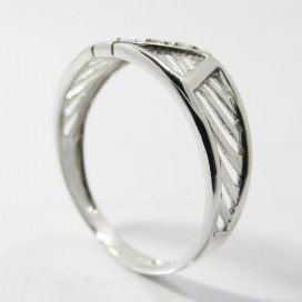 SORTIJA ORO BLANCO PIEDRA
