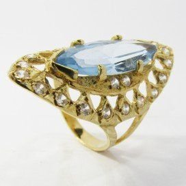 SORTIJA ORO AMARILLO PIEDRA